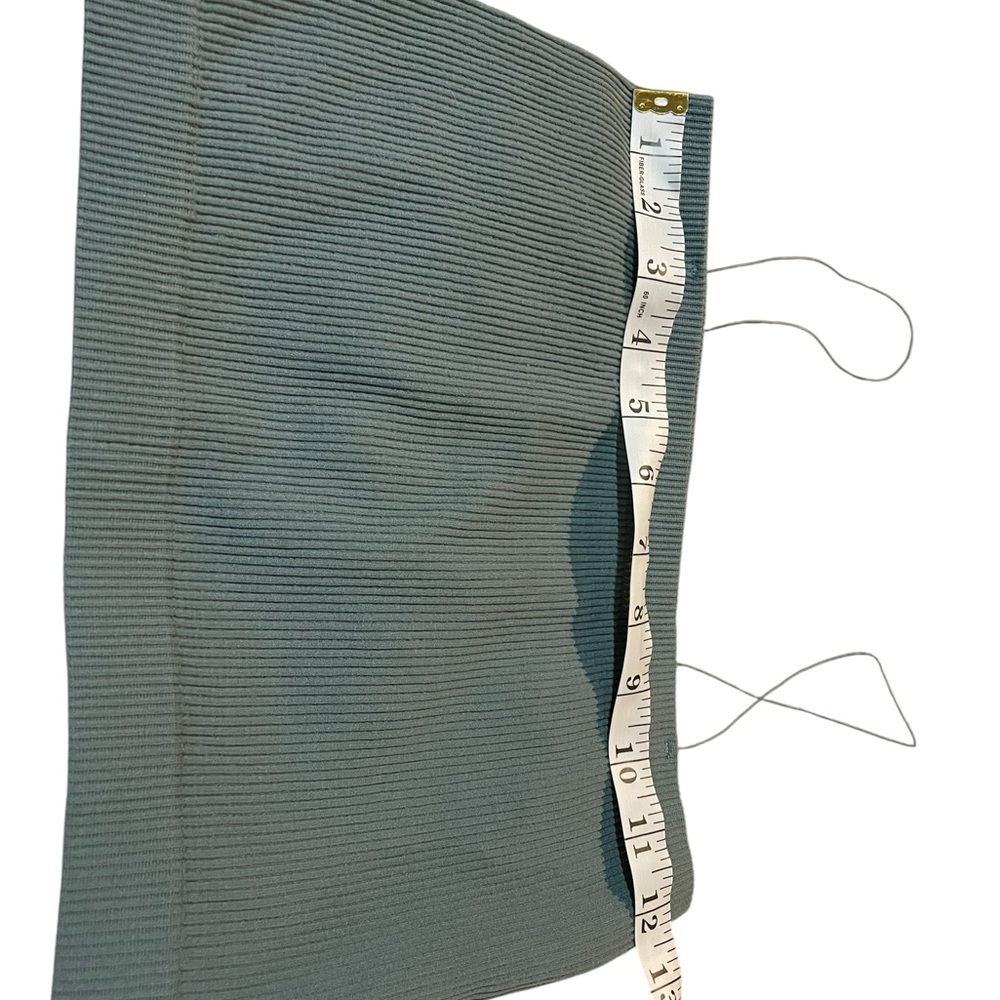 Mono B Teal Ribbed Crop Top - Picture 5 of 6